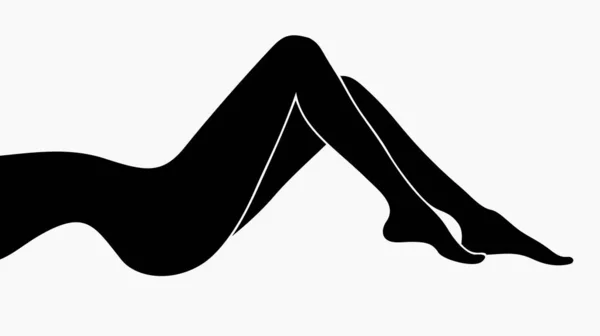 Kadın Çekici Bacaklar Vektör Çizimi — Stok Vektör