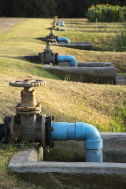 Atık su arıtma havuz kapatma kapatma için büyük Vana kapısı