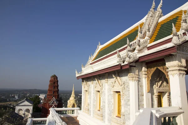 Detalhes arquitetônicos do Parque Histórico Phra Nakhon Khiri (Khao — Fotografia de Stock