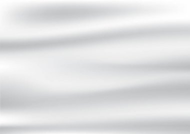 Beyaz saten ve ipek kumaşların soyut kırışıklıkları vektör tasarımında arka plan ve doku.