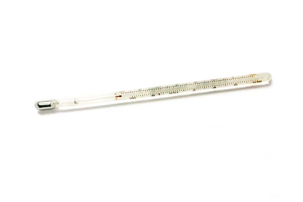 Kis Orvosi Hőmérők Izolátuma Fehér Alapon — Stock Fotó