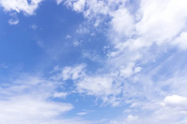 Pozadí Textury Jasně Modré Oblohy Bavlněné Mraků Slunce Světla Odpolední — Stock fotografie