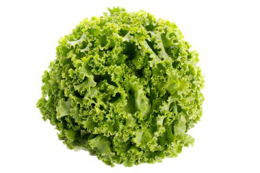 Beyaz arka planda salata