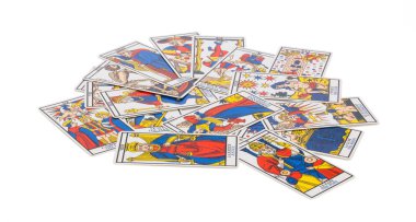 Divinatory tarot cards clipart