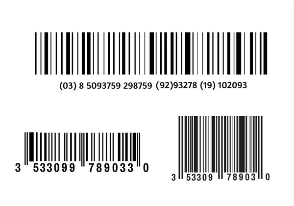 Icône de code à barres réaliste. Un code à barres plat simple et moderne. Marketing, le concept d'Internet. Signe vectoriel à la mode d'une marque commerciale pour la conception de site Web, application mobile. Code à barres logo . — Image vectorielle