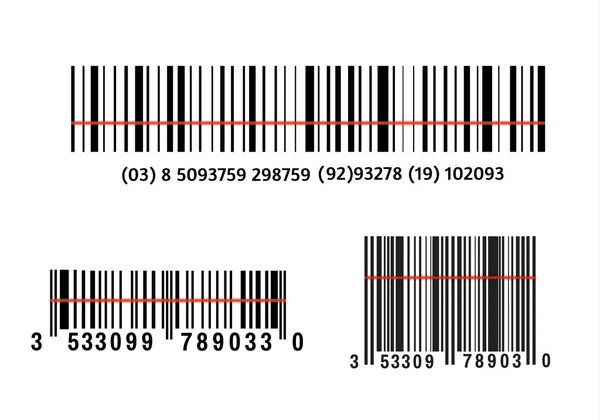 Icône de code à barres réaliste. Un code à barres plat simple et moderne. Marketing, le concept d'Internet. Signe vectoriel à la mode d'une marque commerciale pour la conception de site Web, application mobile. Code à barres logo . — Image vectorielle