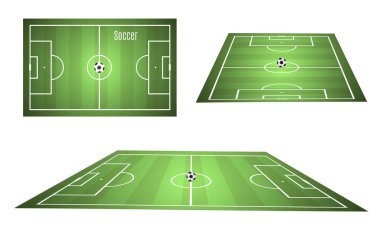 topu çimenlerin üzerinde yatıyor. Futbol oyunu. vektör çizim. Güzel bir top ve yeşil çim. Broşür tasarım şablonu. Futbol futbol poster davet ediyor.