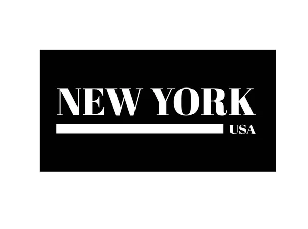 Ciudad de Nueva York. NY camiseta diseño de impresión y ropa gráfica. Tipografía de moda, póster, pancarta. Ilustración vectorial . — Vector de stock