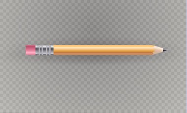 Saydam bir arka plan üzerinde güzel izole kalem. Vektör çizim.