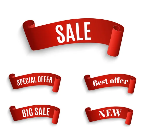 Big Sale Banner.Super Venda Banner Ribbon. Ilustração vetorial — Vetor de Stock