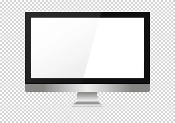 Una pantalla LCD en blanco, pantallas de plasma o TV a su diseño . — Vector de stock