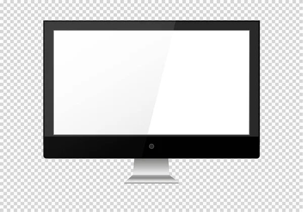 Uno schermo LCD vuoto, display al plasma o TV a vostro disegno . — Vettoriale Stock