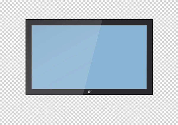 En tom skärm Lcd, plasmaskärmar eller Tv till din design. — Stock vektor