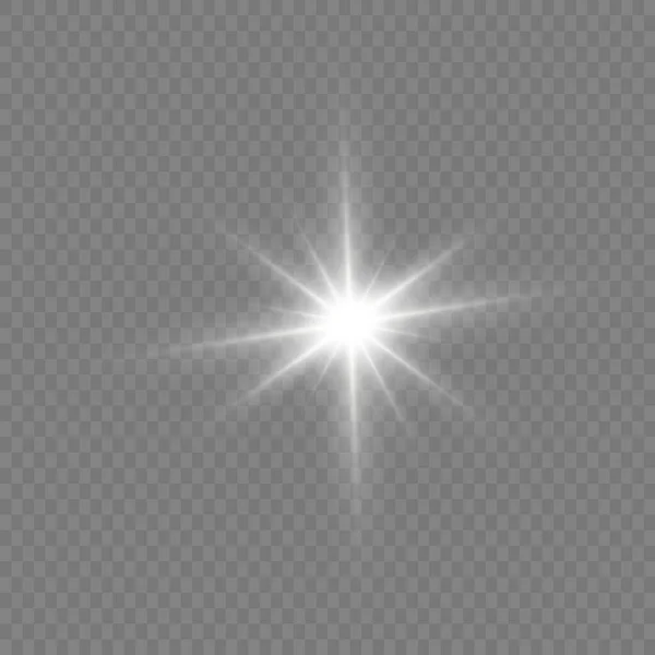 Bílá jasná hvězda. — Stockový vektor