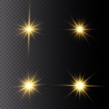 Beyaz parlayan ışık.