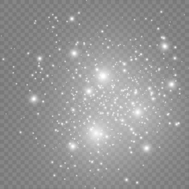 Toz beyaz kıvılcımlar. 