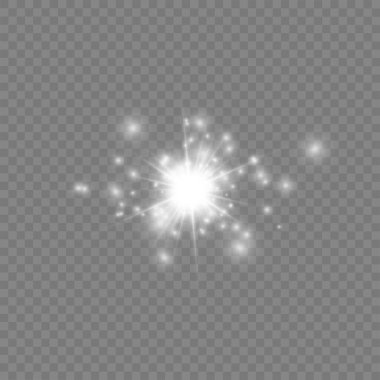 Beyaz parlak yıldız. 