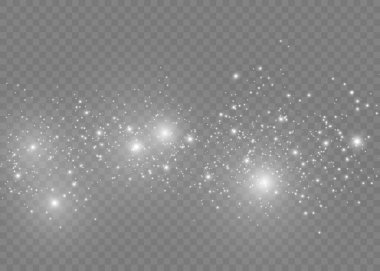 Toz beyaz kıvılcımlar. 