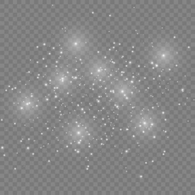 Toz beyaz kıvılcımlar. 