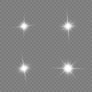 Beyaz parlak yıldız. 