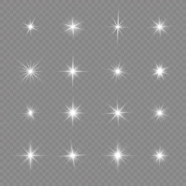 Estrella blanca brillante . — Archivo Imágenes Vectoriales