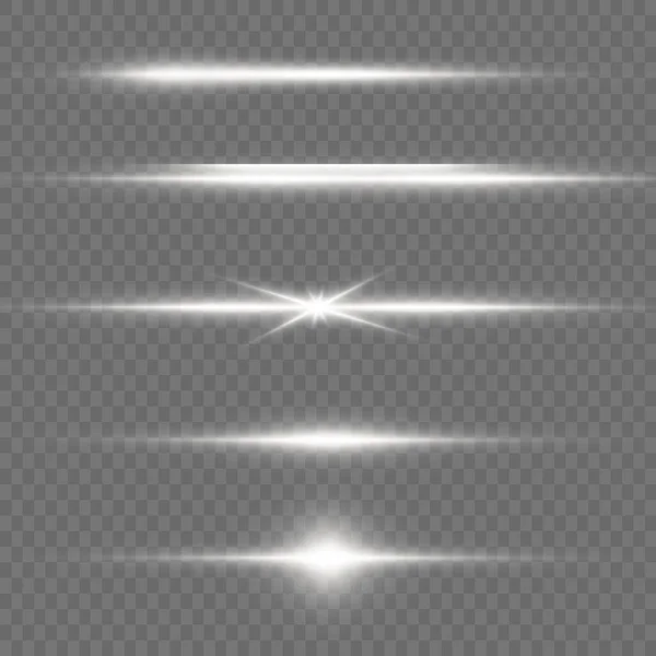 Bílé zářící světlo. — Stockový vektor