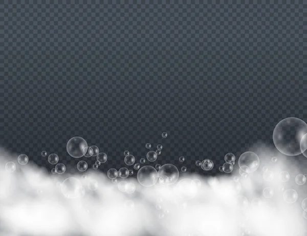 Baño burbujas de espuma . — Archivo Imágenes Vectoriales