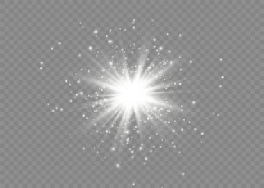 Beyaz parlak yıldız. 