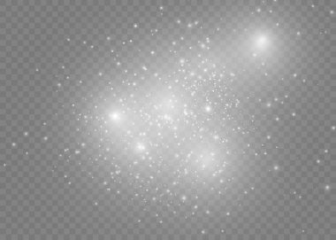 Toz beyaz kıvılcımlar. 