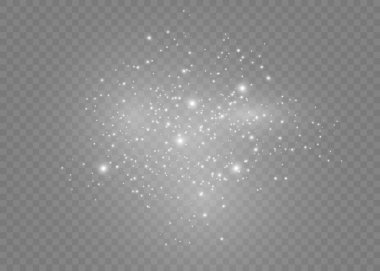 Toz beyaz kıvılcımlar. 