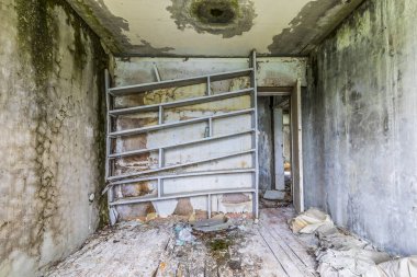 Pripyat terk edilmiş evde
