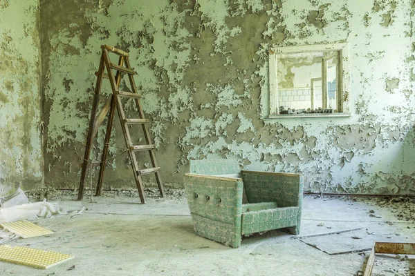 Ospedale abbandonato a Pripyat (Ucraina) ) — Foto Stock