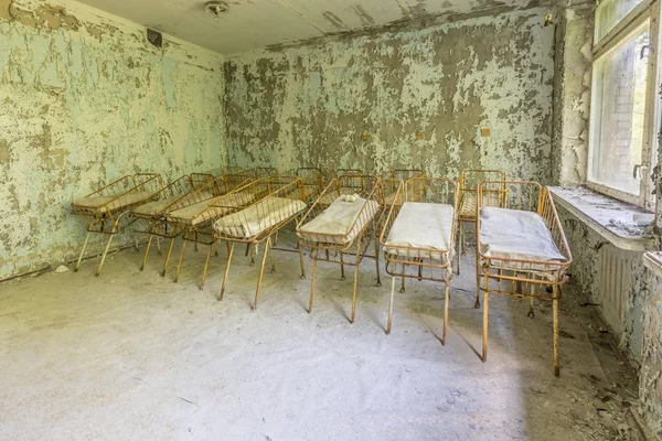Ospedale abbandonato a Pripyat (Ucraina) ) — Foto Stock