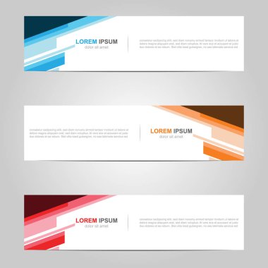 Modern Banner şablon tasarım arka plan ile yaratıcı