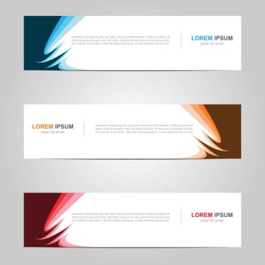 Modern Banner şablon tasarım arka plan ile yaratıcı