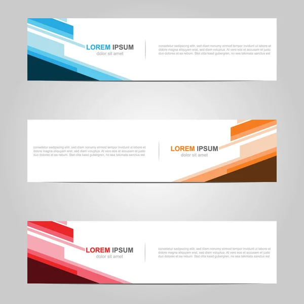 Modernes Banner Template Design Kreativ Mit Abstraktem Hintergrund — Stockvektor