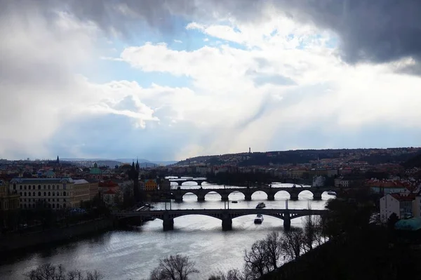 Panorama della capitale di Praga nella Repubblica Ceca — Foto Stock