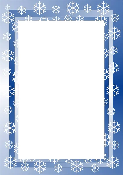 blue christmas abstract frame illustration