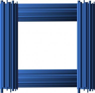Mavi tasarlamak çerçeve şekil