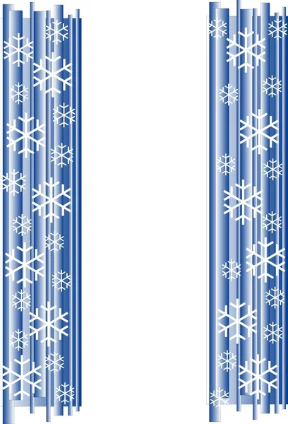 Blå Jul Abstrakt Ram Illustration — Stockfoto