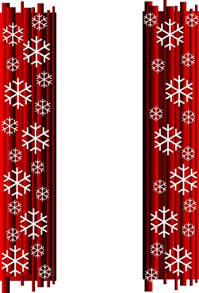Red Christmas Abstract Frame Illustration — Stock Photo, Image