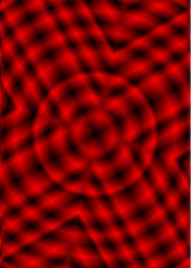 Sihirli kırmızı arka plan olarak bir afiş