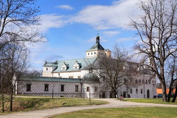 Tarihi kale center Pardubice, Çek Cumhuriyeti.