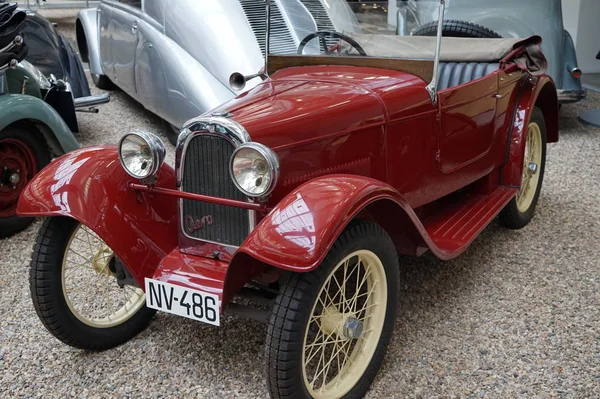 Antigo Carro Histórico Museu Técnico Praga República Checa — Fotografia de Stock