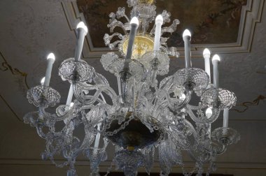 1.5.2018 iç Valdstejn Sarayı Prag, Çek Cumhuriyeti başkenti. Eski Senato.