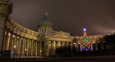 Kazan Katedrali St Petersburg yeni yıl