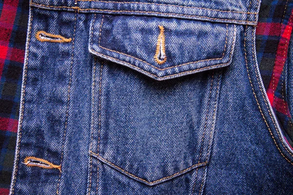 Jeans bleu avec poche pour créer de la texture — Photo