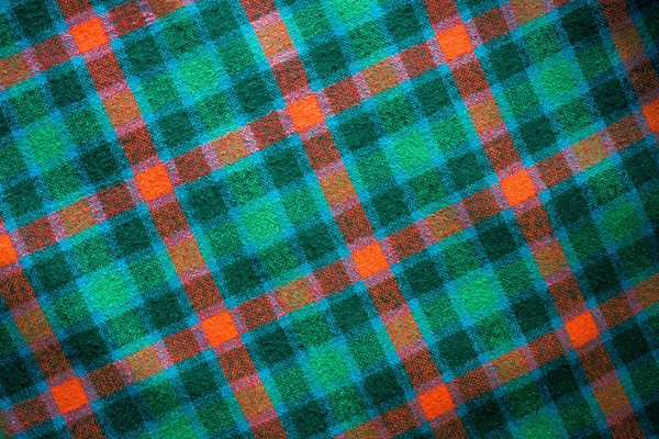 Зеленый узор из клетчатой шотландской ткани, чтобы создать фон — стоковое фото