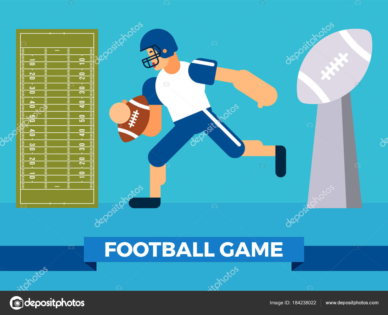 Big Football Game Party Vector Stock Vector By rikitikitao gmail it-s-the-big-game-census-2024