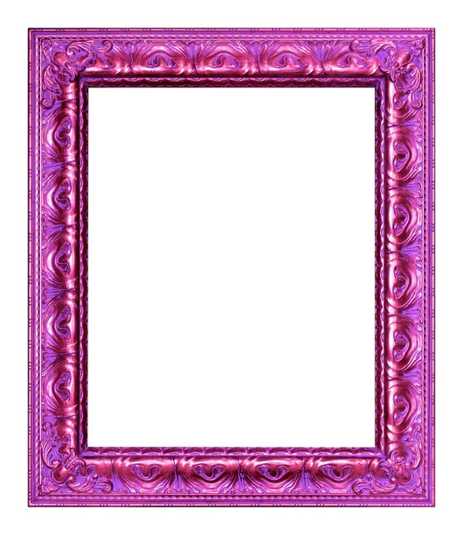 Антикварная Пурпурная Рамка Изолирована Белом Фоне Винтажного Стиля — стоковое фото